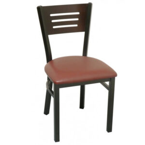 M 157 square tube durable commercial metal dining chairs for restaurant
